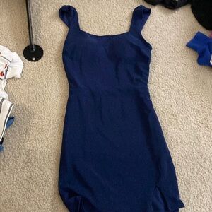 Navy dress with sparkels!! NEVER WORN!!